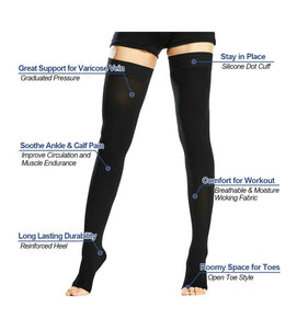 Thigh high compression socks 20-30 mmGh